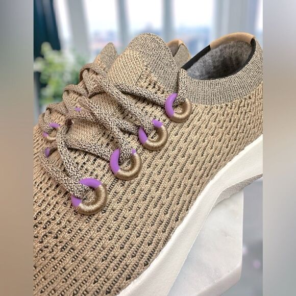 ALLBIRDS LIMITED EDITION Hazy Beige/Lux Purple (White Sole) Tree Dasher 2 Sz 9.5 - Picture 14 of 16